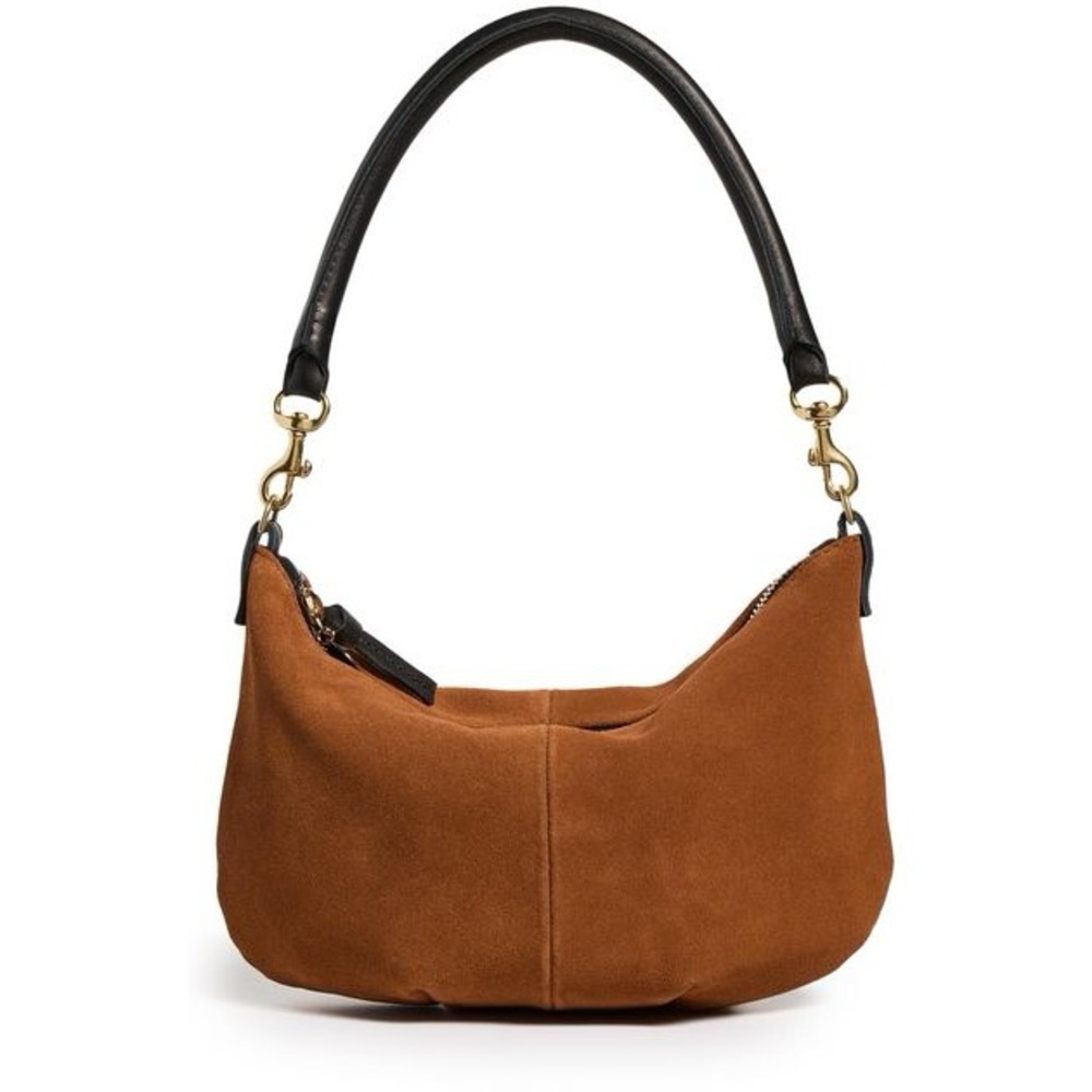Clare V Chestnut Suede Petit Moyen